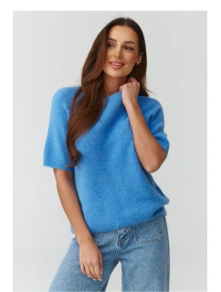 Svetr s krátkým rukávem  model 224083 Makadamia