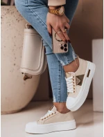 Dámské tenisky na platformě TRENDIS beige FashionStreet ZY0704