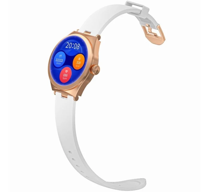 Chytré hodinky Gravity Rose Gold White GT25-4 Chytré hodinky Gravity Rose Gold White GT25-4