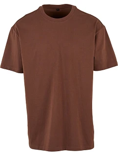 Build your Brand BY 102 Oversize tričko z těžké bavlny 56.0102 chocolate brown