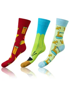 Bellinda Crazy Socks BE491004-305 3-pack barva:potravinářská