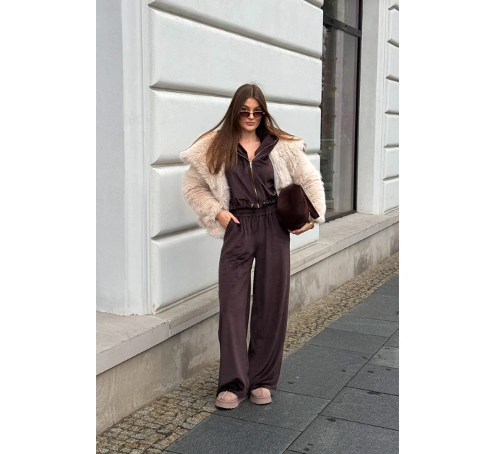 Dámské sněhule Querina na platformě s kožešinou a výšivkou – tmavě béžové