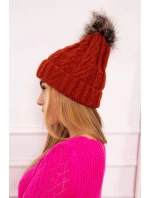 Fleecová kostkovaná čepice K226 červená Fleecová kostkovaná čepice K226 červená