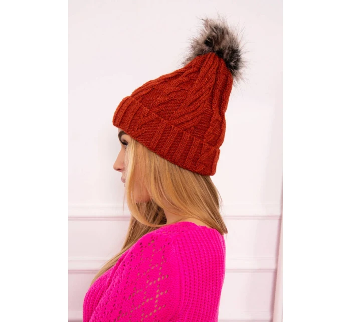 Fleecová kostkovaná čepice K226 červená Fleecová kostkovaná čepice K226 červená