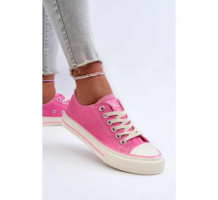 Nízké dámské tenisky Big Star model 21654830 Růžové - Big Star Shoes Nízké dámské tenisky Big Star model 21654830 Růžové - Big Star Shoes