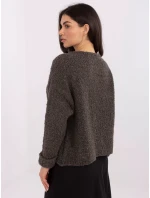 Sweter MI SW model 21766168 ciemny szary - FPrice Sweter MI SW model 21766168 ciemny szary - FPrice