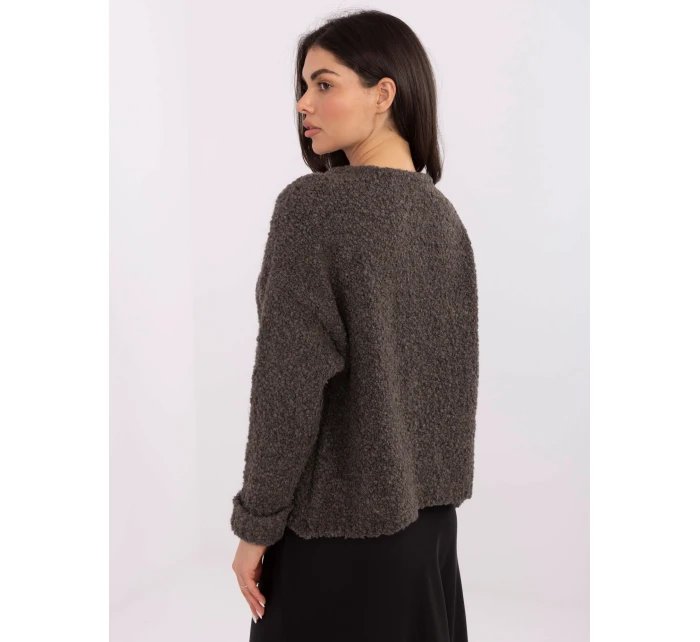 Sweter MI SW model 21766168 ciemny szary - FPrice Sweter MI SW model 21766168 ciemny szary - FPrice