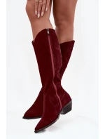 Kozačky na podpatku  model 220212 Step in style