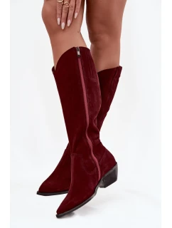 Kozačky na podpatku  model 220212 Step in style