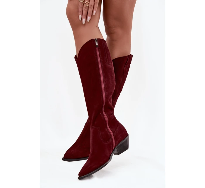 Kozačky na podpatku  model 220212 Step in style