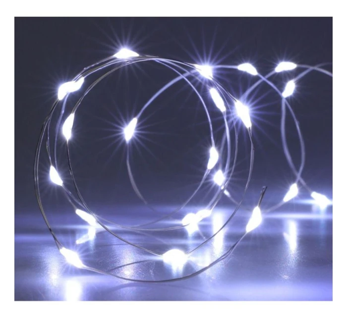 LAMPKI NA GIRLANDA 40 LED BIAŁY model 21832586