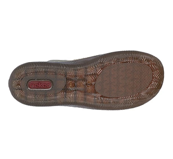 Dámské pohodlné zelené polobotky Rieker N2401-54