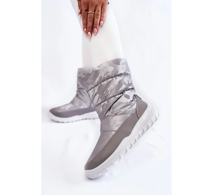 Dámské vysoké boty do sněhu Big Star model 21600133 šedé - Big Star Shoes