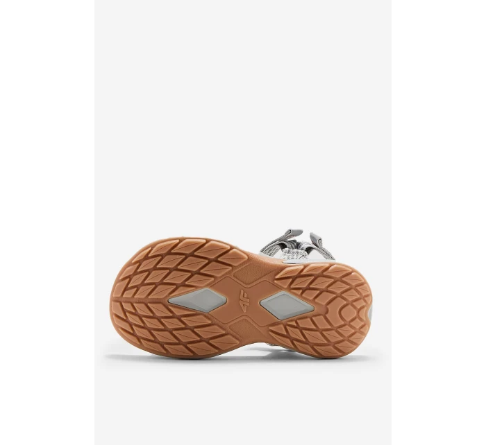Dámské Sportovní Sandály model 21664860 Světle šedé - 4F Dámské Sportovní Sandály model 21664860 Světle šedé - 4F