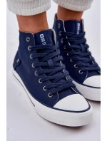 Dámské vysoké tenisky Big Star – tmavě modré Dámské vysoké tenisky Big Star – tmavě modré