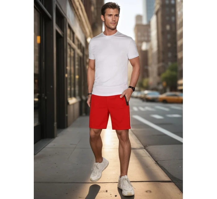 Pánské šortky červené model 21987789 - Dstreet Pánské šortky červené model 21987789 - Dstreet