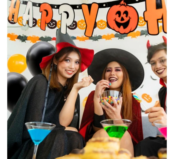 DEKORATIVNÍ SADA HAPPY HALLOWEEN 14 POLOŽEK