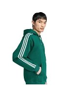 Bluza męska adidas Essentials 3-Stripes Fleece Hoodie zielona KZ1413 pánské Bluza męska adidas Essentials 3-Stripes Fleece Hoodie zielona KZ1413 pánské