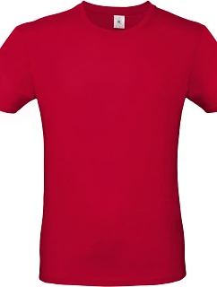 B&C #E150 Tričko 01.001T deep red