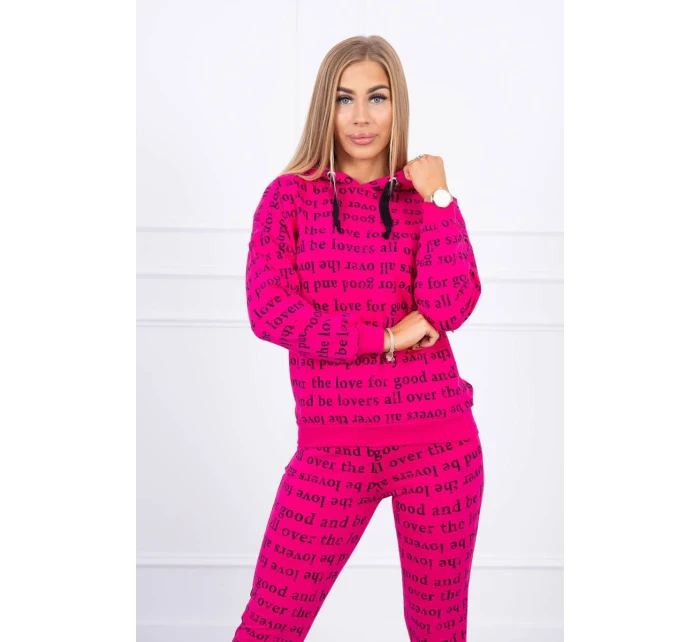 Fuchsiová sada s potiskem