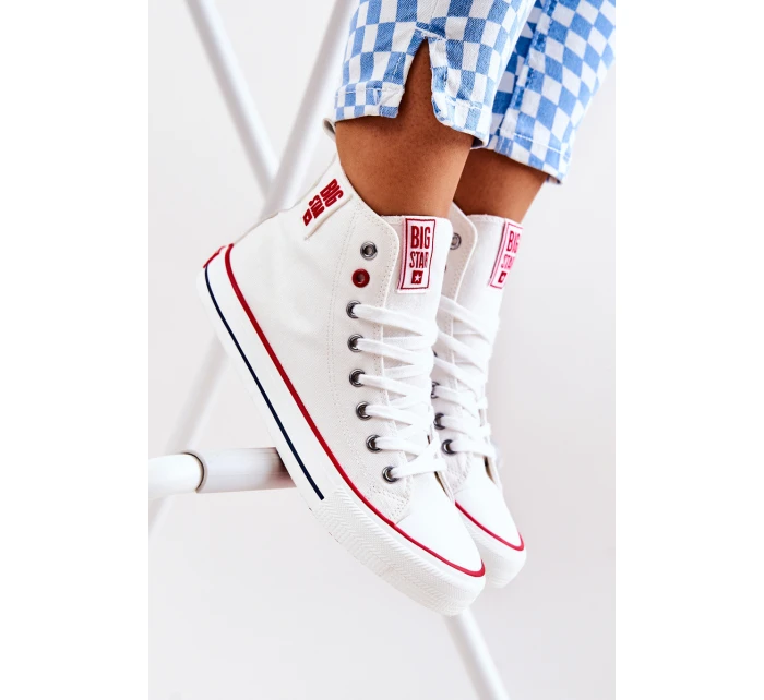 Vysoké Tenisky Big Star JJ274127 Bílý Vysoké Tenisky Big Star JJ274127 Bílý