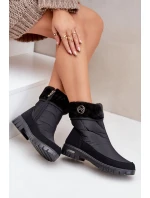 Dámské Módní zateplené sněhule Progress model 21602424 Černé - Boto Dámské Módní zateplené sněhule Progress model 21602424 Černé - Boto