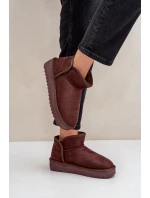 Sněhule Na Platformě Dámské D.Franklin DFSH370010 Čokoládové