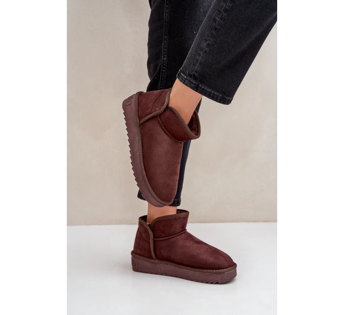 Sněhule Na Platformě Dámské D.Franklin DFSH370010 Čokoládové