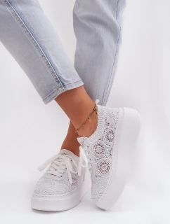 dámské tenisky na platformě bílé model 21937677 - Boto
