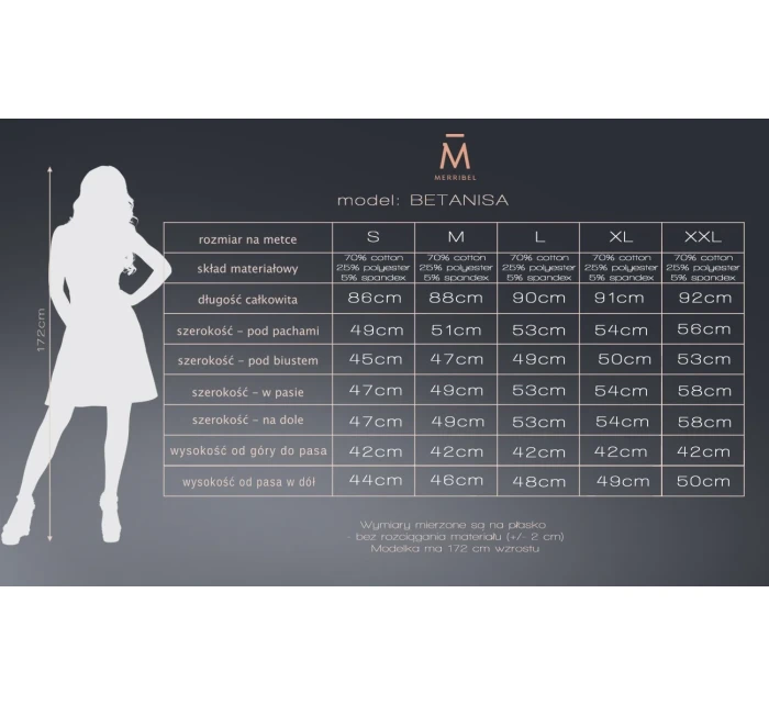 model 17571192 Červené šaty - Merribel