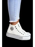 Dámské vysoké tenisky Big Star - bílé Dámské vysoké tenisky Big Star - bílé