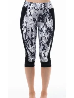 Dámské krátké černobílé sportovní legíny A6103 - Litex Dámské krátké černobílé sportovní legíny A6103 - Litex