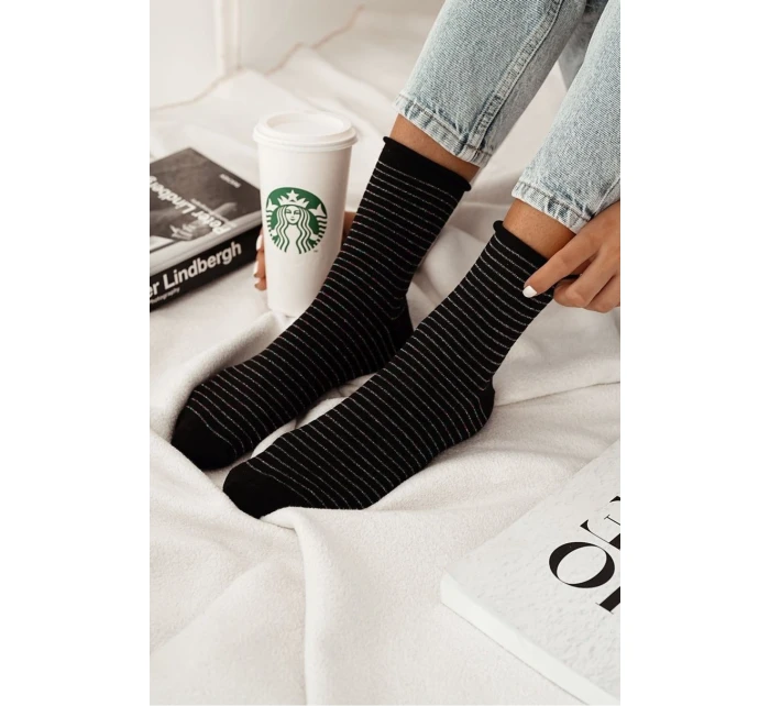 Dámské ponožky bez tlaku v tenkých proužcích 0200.120