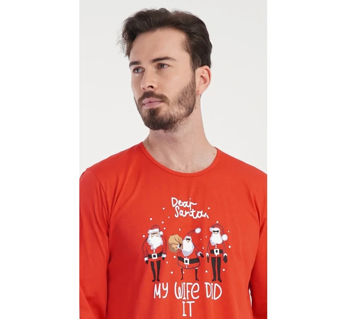 Pánské pyžamo dlouhé Santa