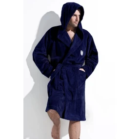 Pánský župan model 20522723 dark blue - L&L Pánský župan model 20522723 dark blue - L&L