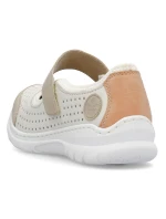 Pohodlná polobotka W béžová model 22033608 - Rieker