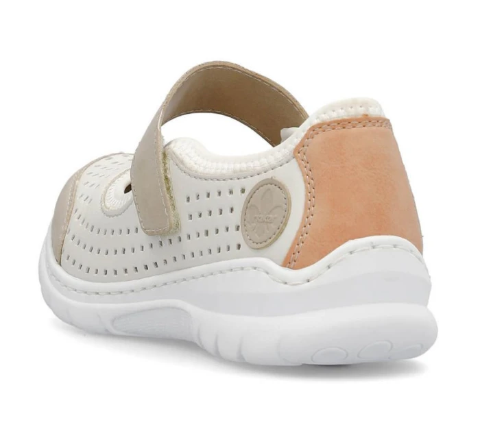 Pohodlná polobotka W béžová model 22033608 - Rieker