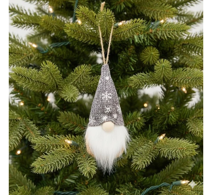 PŘÍVĚSEK S CETKOU SKŘÍTEK ŠEDÝ 11CM PŘÍVĚSEK S CETKOU SKŘÍTEK ŠEDÝ 11CM