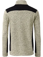 Daiber JN 862 Pánská pracovní bunda pletený fleece - Strong 02.0862 stone melange/black Daiber JN 862 Pánská pracovní bunda pletený fleece - Strong 02.0862 stone melange/black