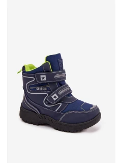 Zateplené Dětské Sněhule Traperky Big Star OO374049 Černé