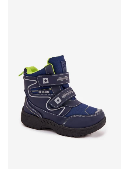 Zateplené Dětské Sněhule Traperky Big Star OO374049 Černé Zateplené Dětské Sněhule Traperky Big Star OO374049 Černé