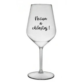 NEČUM A CHĽASTAJ! - priehľadný nerozbitný pohár na víno 470 ml NEČUM A CHĽASTAJ! - priehľadný nerozbitný pohár na víno 470 ml