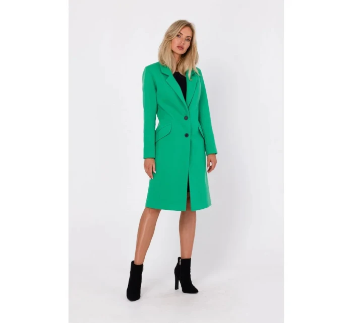 Dámský kabát model 21494815 Zelená - Moe