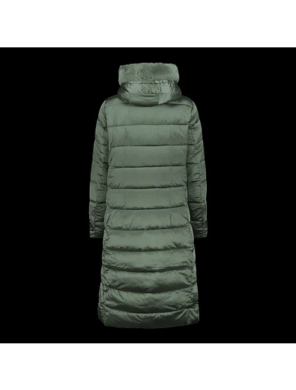 Dámská zimní bunda s kapucí  kabát dlouhý zelený model 21350585 - CMP