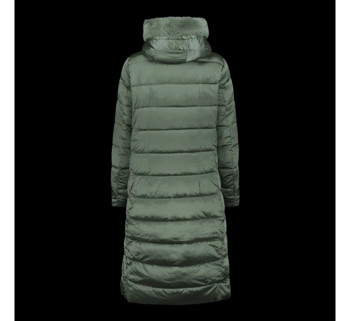 Dámská zimní bunda s kapucí  kabát dlouhý zelený model 21350585 - CMP