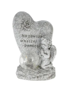 FIGURKA ANDĚLA NÁHROBNÍ SVÍČKA VEDENÁ NAVŽDY V NAŠÍ PAMĚTI
