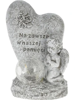 FIGURKA ANDĚLA NÁHROBNÍ SVÍČKA VEDENÁ NAVŽDY V NAŠÍ PAMĚTI