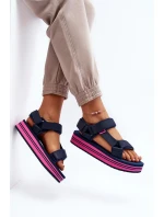 Dámské sandály na platformě Lee Cooper LCW-24-05-2753L Černé