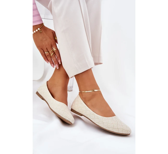Dámské Ploché Baletky S Zlaté model 21689082 - Boto