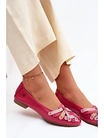Kožené baleríny Maciejka P7542-15 Fuksia
